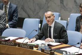 The UN Ambassador Permanent Representative of France, Gerard Araud