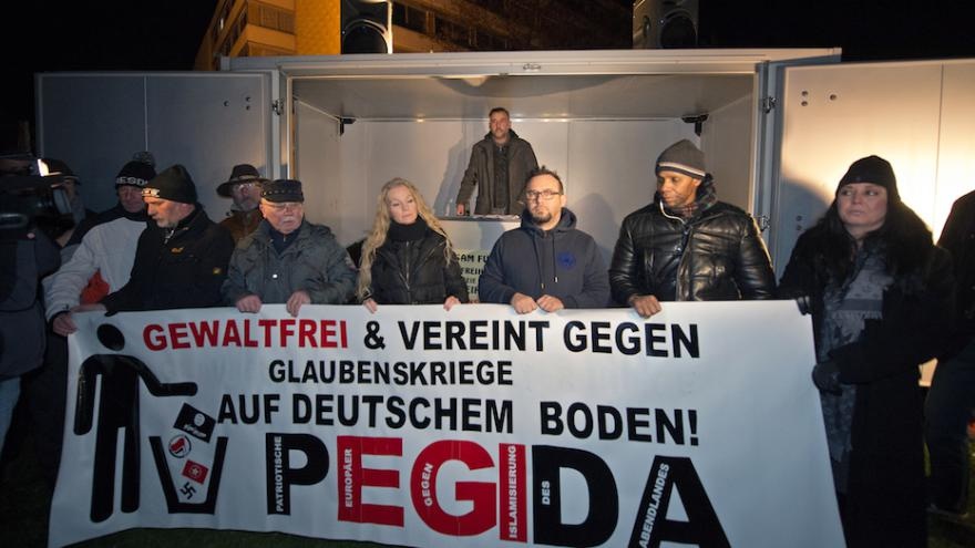 The leader of the anti-Islam movement Pegida resigned