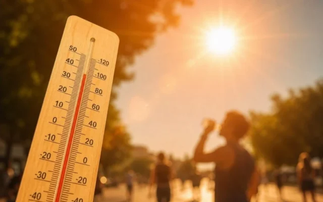 Hot weather with temperatures reaching up to 44°C in several regions of Morocco