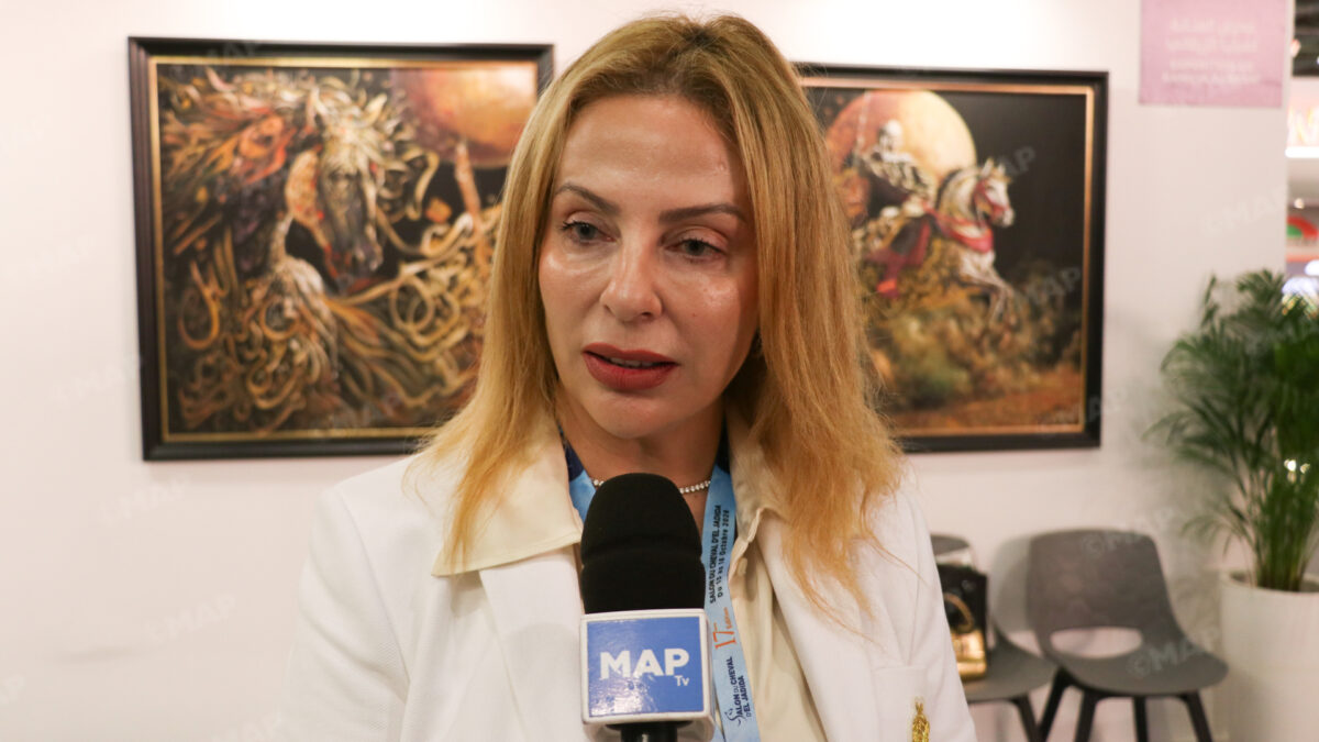 El Jadida Horse Show: Artist Kamilya Zarkani Exhibits Her Works Celebrating the Beauty of the Horse