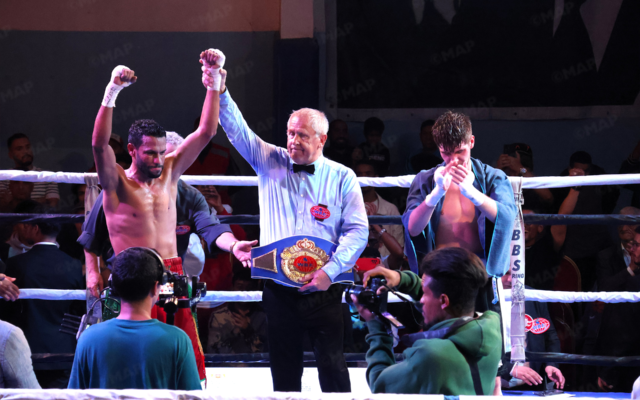 Moroccan boxer Othmane Ferraoun wins WBF international professional boxing title