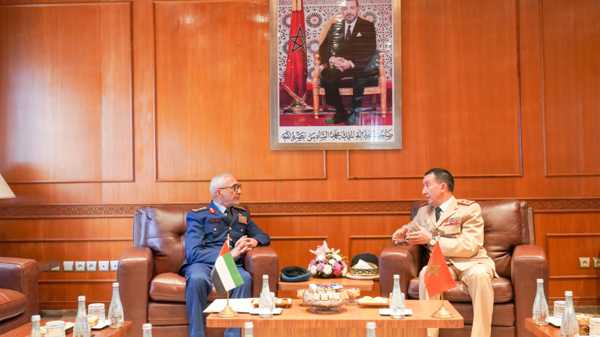The Inspector General of the Royal Armed Forces receives the Chief of Staff of the UAE Armed Forces